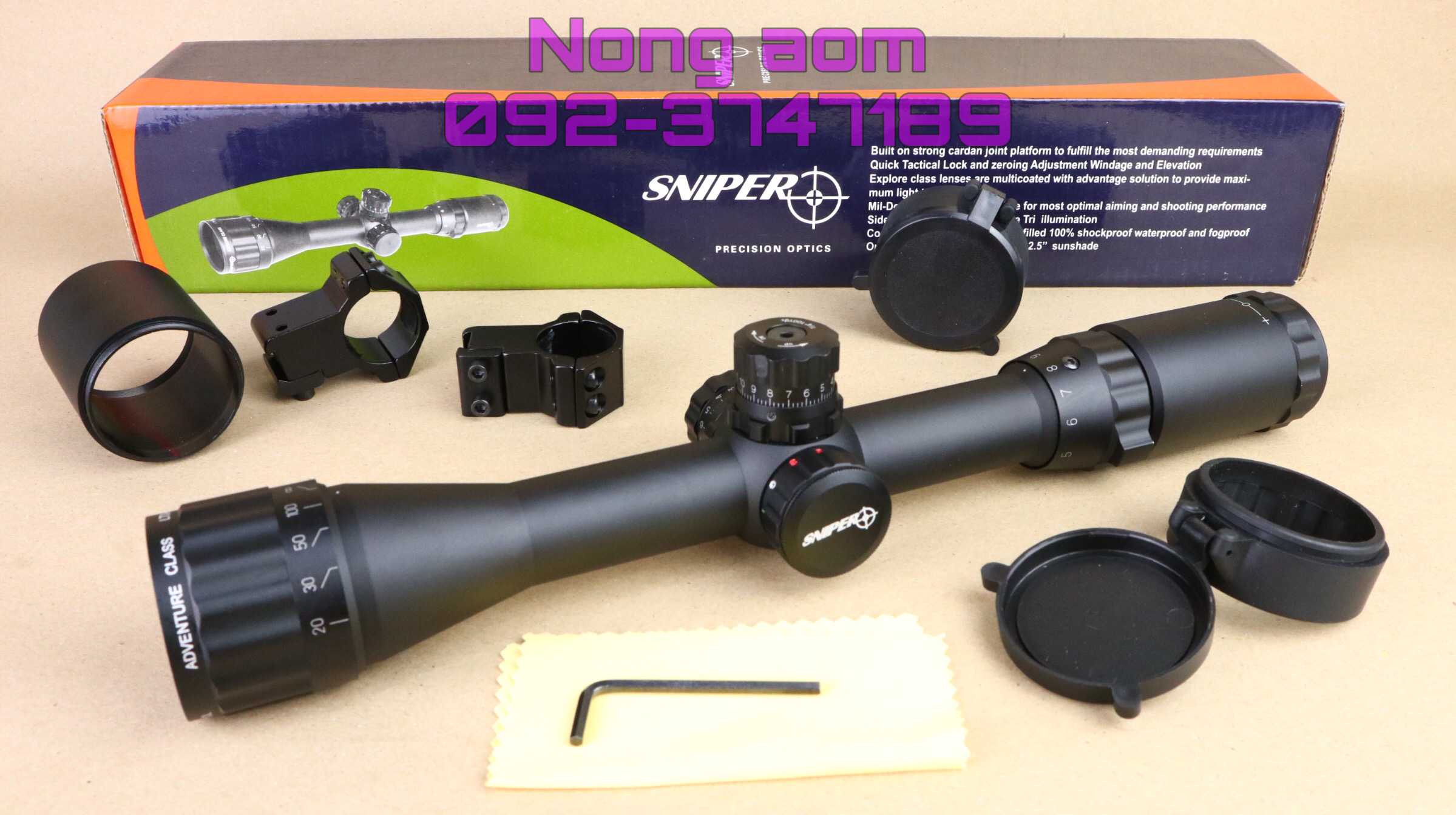 กล้องติดปืน SNIPER 3-9x32 AOL ยาว