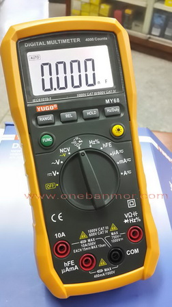 ใหม่ล่าสุด YUGO MY68 Digital Multimeter พร้อม Function Non Contact Voltage (เหมือนปากกาวัดไฟแบบไม่สัมผัส)