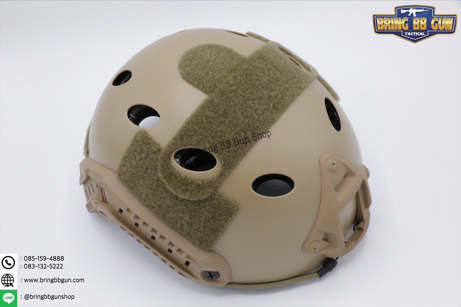 หมวก Fast (หมวกฟาส) (Fast Helmet PJ type) รุ่น Standard-pound holes