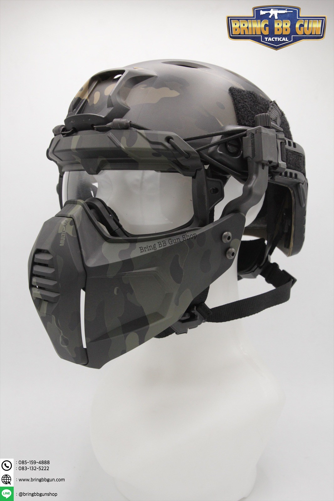 Multidmentional Split Type Mask Set (ชุดหน้ากากติดหมวกฟาส)