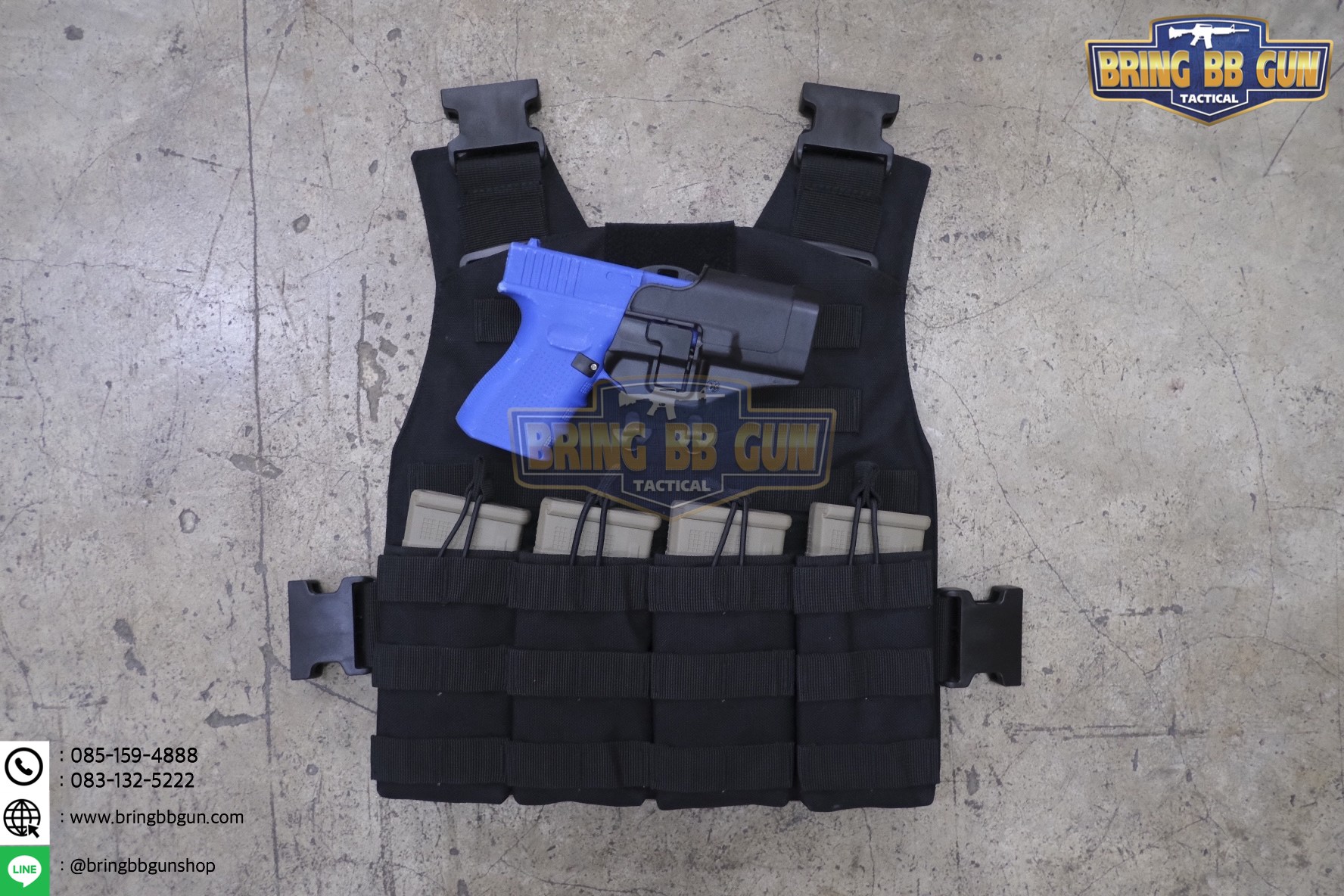 Adapter ปลดไว ทรงBlackhawk (อุปกรณ์ติดเสื้อเวส Blackhawk Quick Disconnect System) (QUICK DISCONNECT SYSTEM) (Q.D.S)