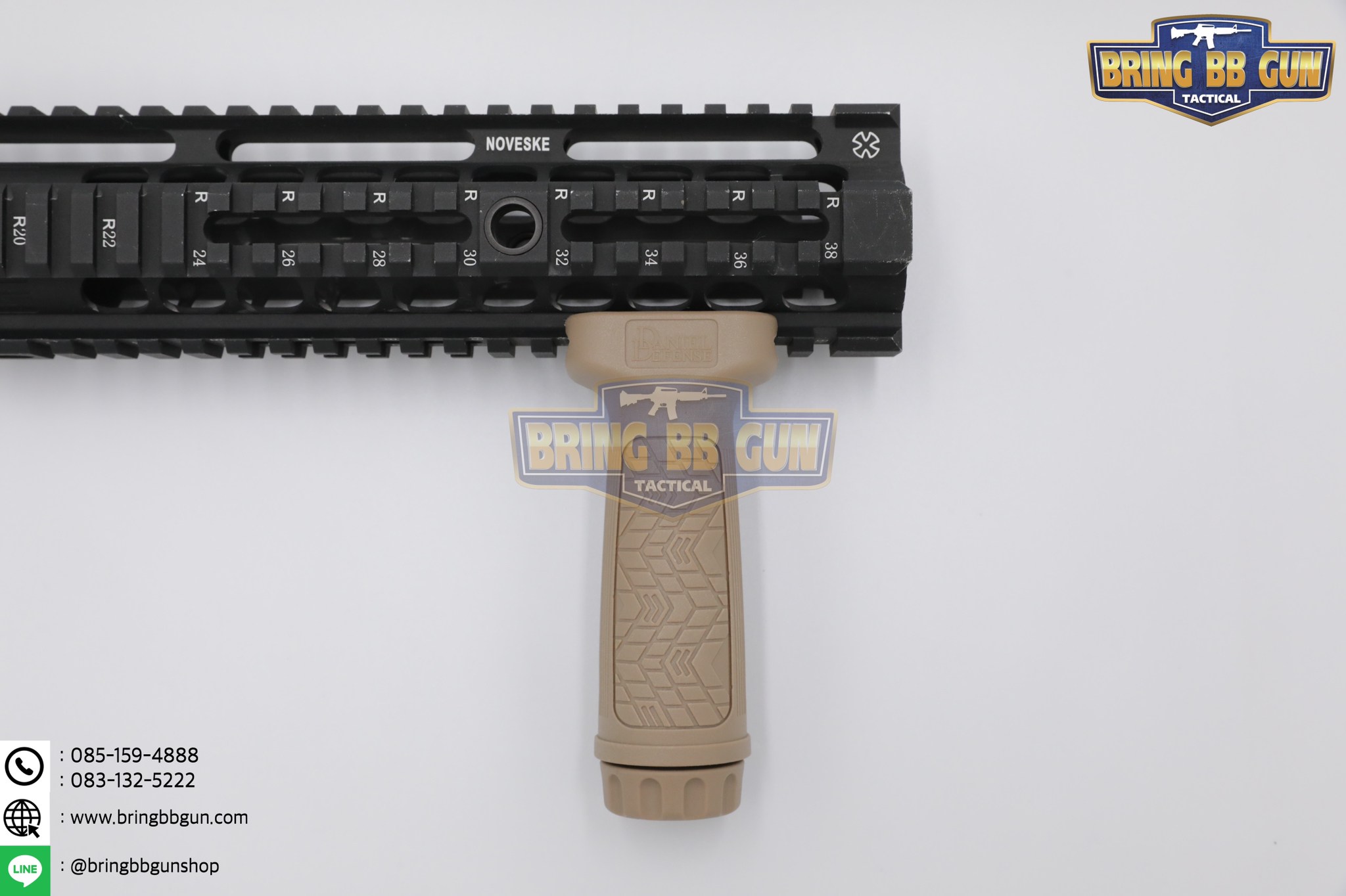 กริ๊ปมือหน้า Daniel Defense รุ่น จับราง 20mm. (DANIEL DEFENSE VERTICAL FOREGRIP - Picatinny)