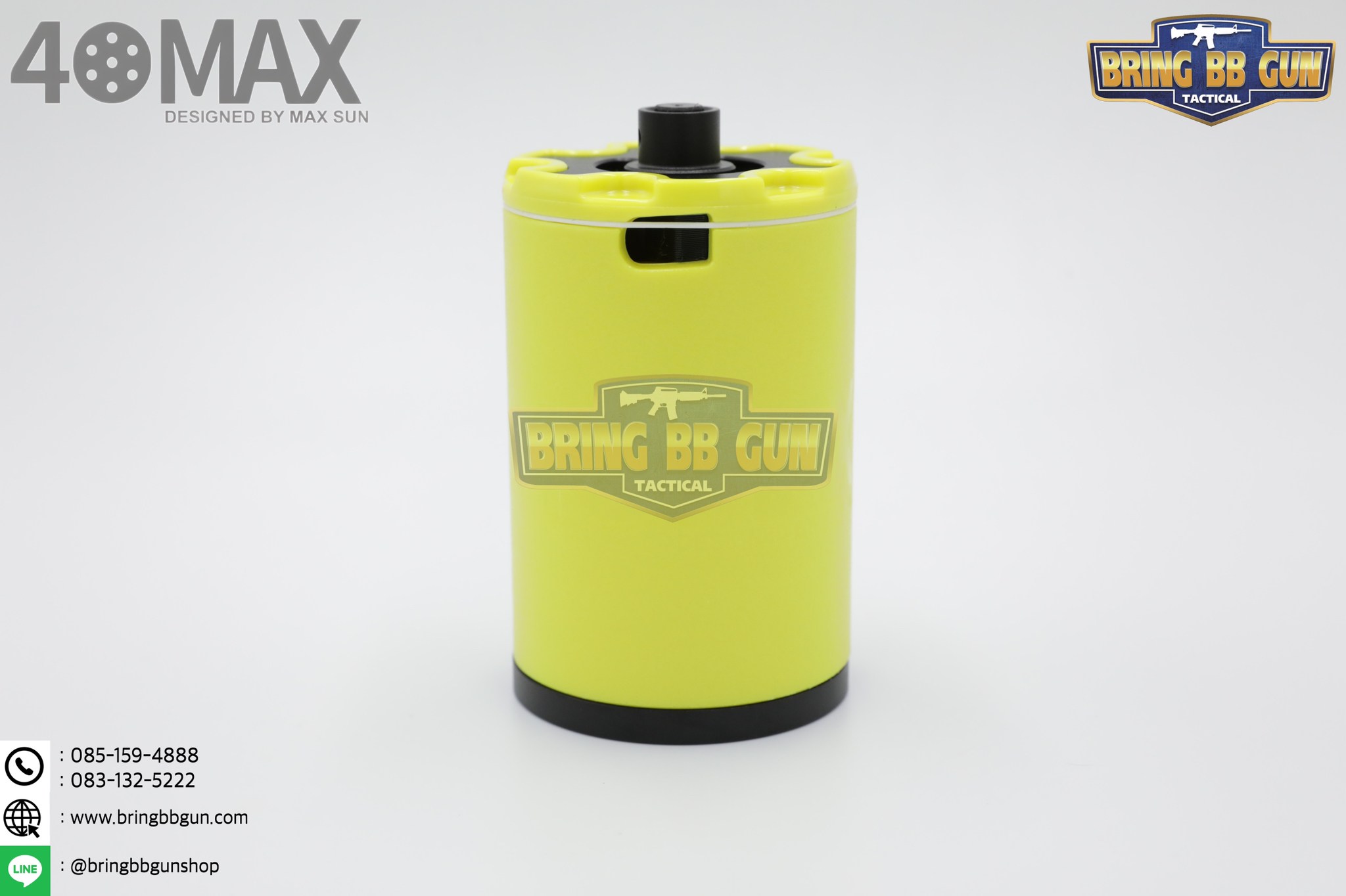 Airsoft Grenade ยี่ห้อ 40MAX (ระเบิดลูกกระสุนบีบีกันแบบอัดแก็ส)