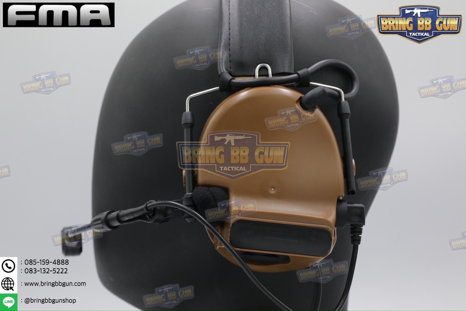 หูฟังสื่อสารตัดเสียงได้ ทรง Comtac III ยี่ห้อ FMA (Peltor ComTac III Tactical Advanced Combat Headset) (tactical communication shooting headset noise reduction) (Comtac III)