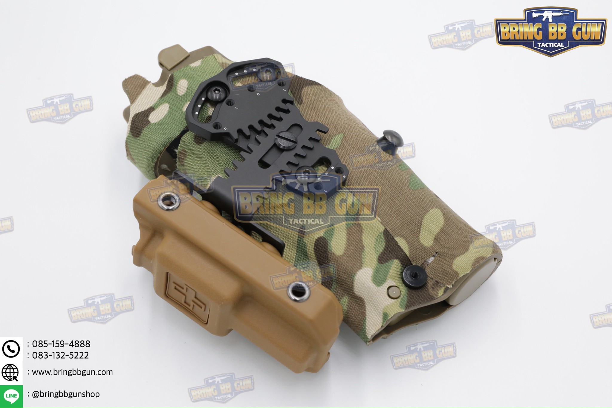 เพลทเสริมซองปืนติดเพ้าทูนิเก้ รุ่น NCP2 (แผ่นเพลทติดอุปกรณ์เสริมซองปืน) (Tourniquet Adapter Mount) (Tourniquet Adapter Mount for Safariland Holsters) (BBC NCP2) (NCP2 for Safariland Holsters) (Negative Cant Plate)