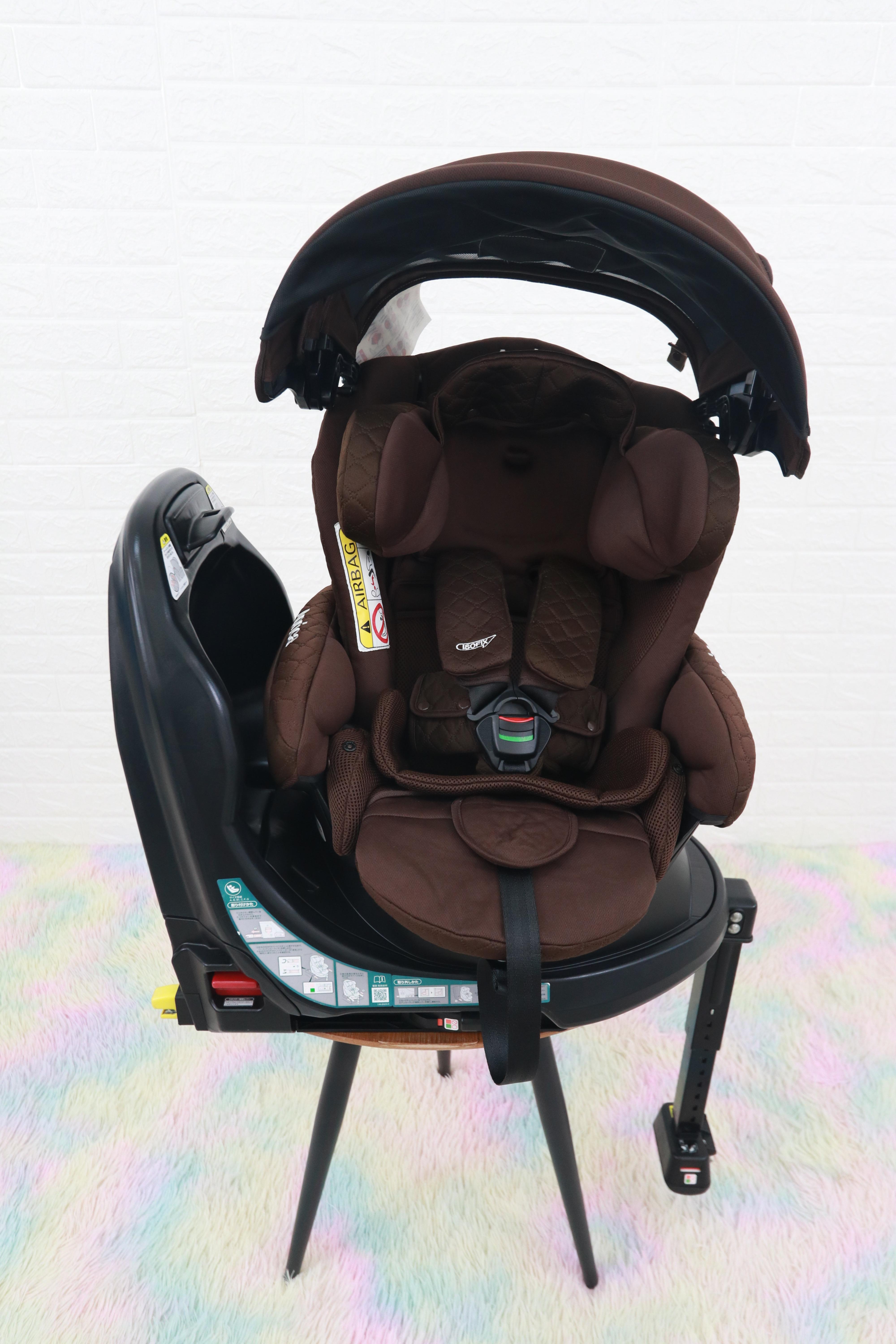 คาร์ซีทมือสอง Aprica Fladea Grow DX (Isofix) สีน้ำตาล