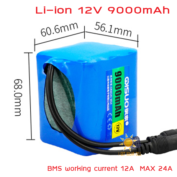 18650 Li-ion รุ่น 12.6V 9000mA แพ็ค