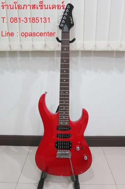 กีต้าร์ไฟฟ้า Perfect ทรงไอบาเนส 24 Fret ของใหม่ รุ่น EG-90 สีแดง ทรงสวย