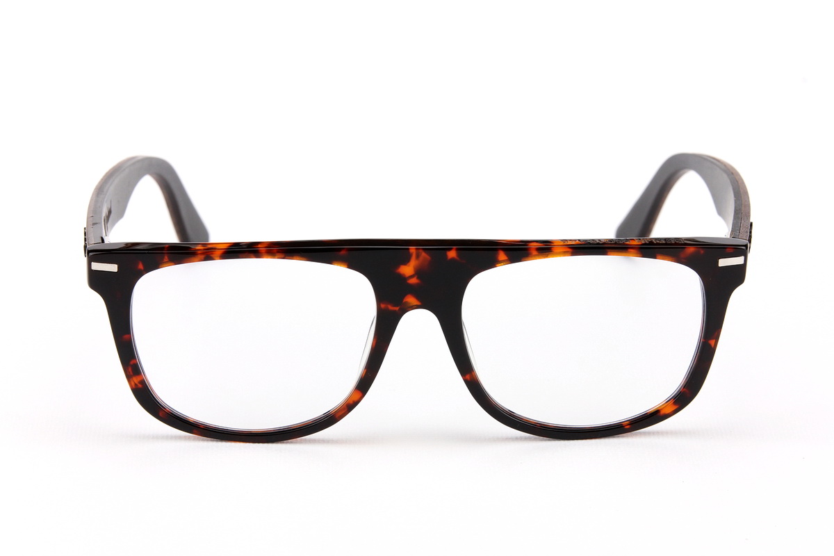 กรอบแว่นสายตาขาไม้ Weekend Duet Collection Berlin Havana (Dark)