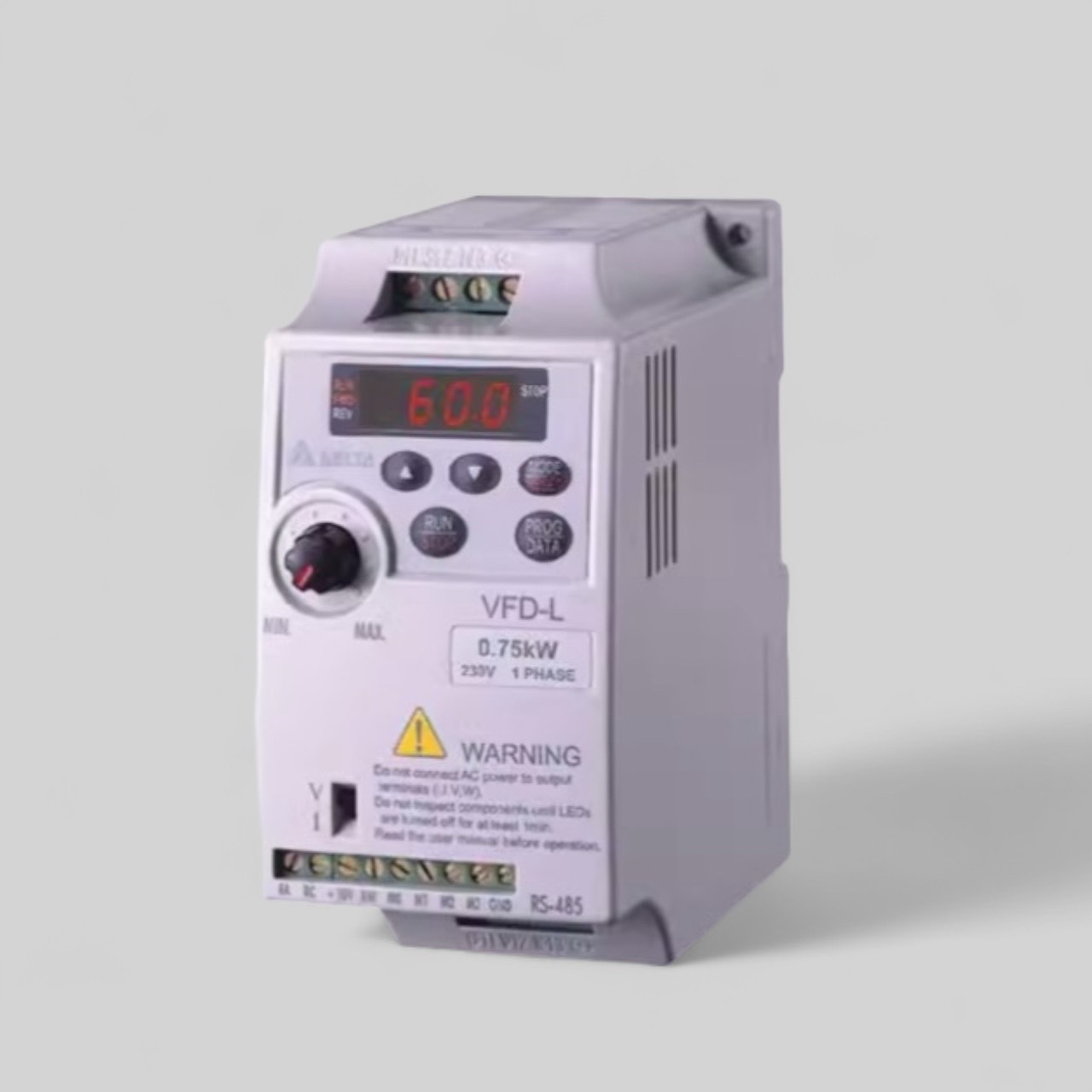 Delta Inverter VFD002L21A (0.25HP 0.2kW) Input 220V 1-Phase Output 220V 3-Phase