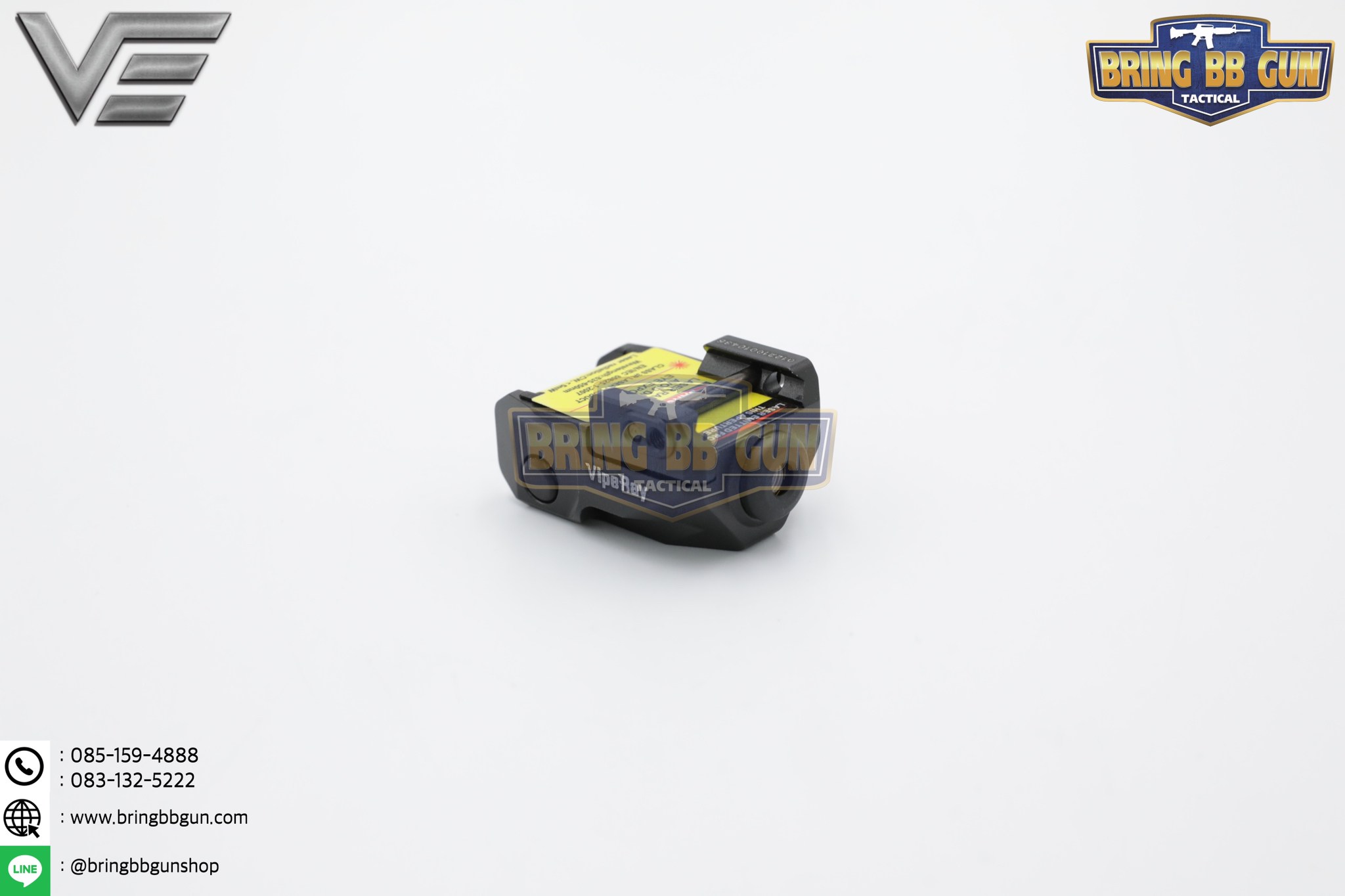 เลเซอร์สีแดงชี้เป้าติดปืน (Sub-Compact) ยี่ห้อ Vector Optics รุ่น Viper Ray Scrapper (Viper Ray Scrapper Sub-Compact Pistol Flashlight)