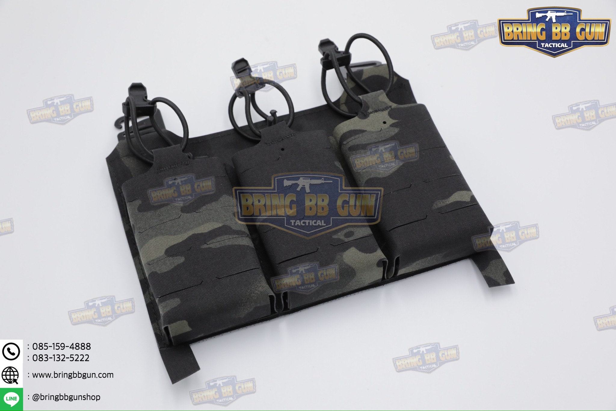 เพ้าแม็กกาซีน KTAR (5.56 แบบ3ช่อง) (V5 PC Triple Mag Plate) (G Buckle + Velcro) (Ferro Concepts KTAR Front Flap) (KTAR Front Flap)