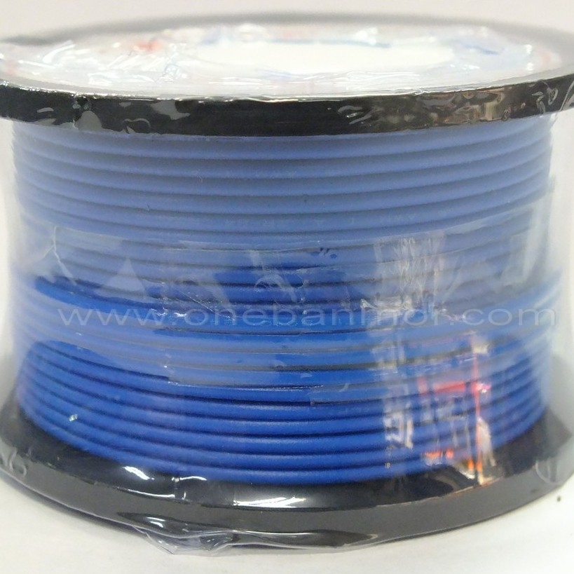 สายไฟคุณภาพดี ขนาด AWG 24 100ฟุต สีน้ำเงิน