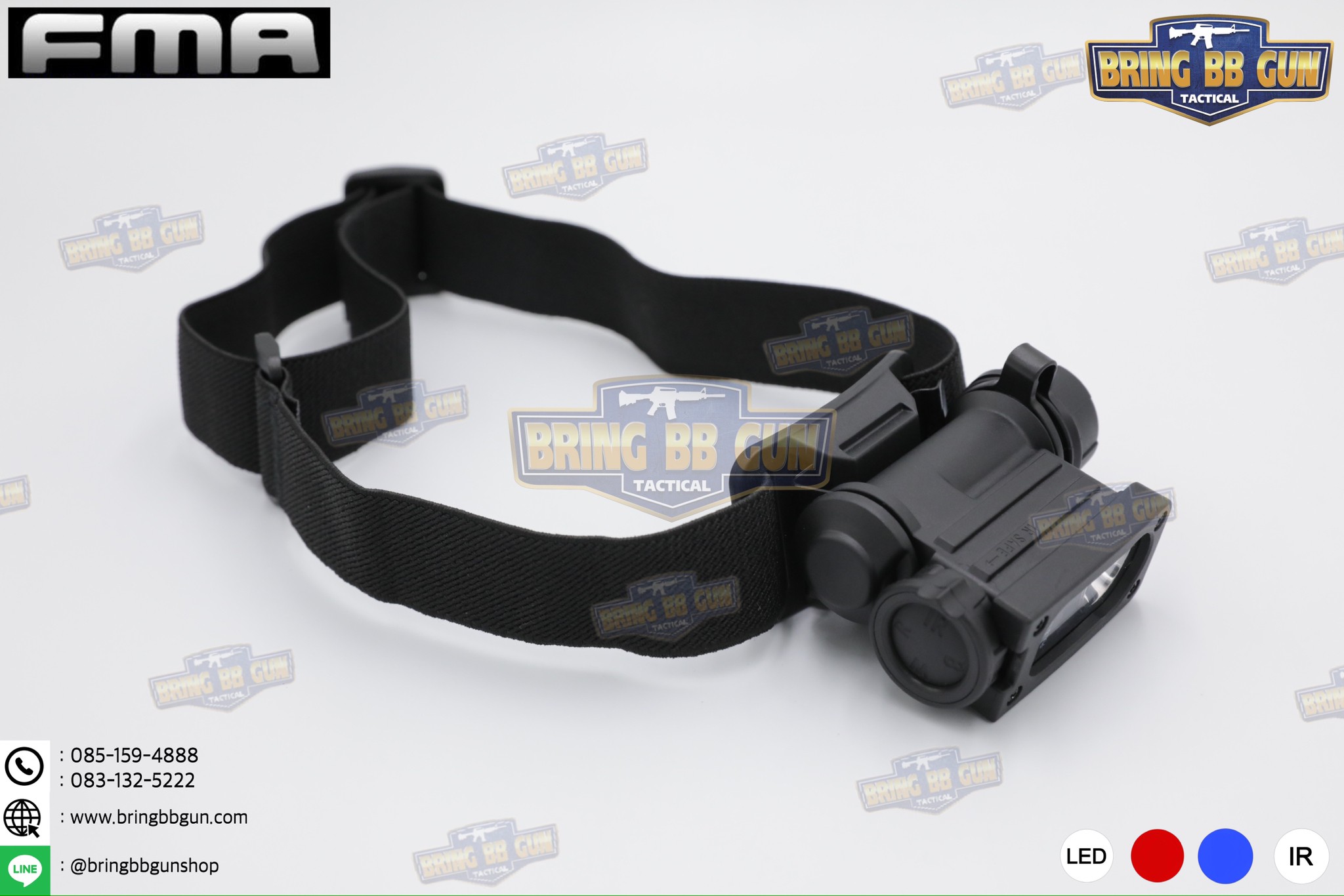 ไฟฉายคาดหัว SIDEWINDER COMPACT II HANDS FREE LIGHT ยี่ห้อ FMA (Rattler Compact II Hands Free Light) (SIDEWINDER COMPACT II HANDS FREE LIGHT) (ไฟฉายคาดหัวทรงStreamlight)