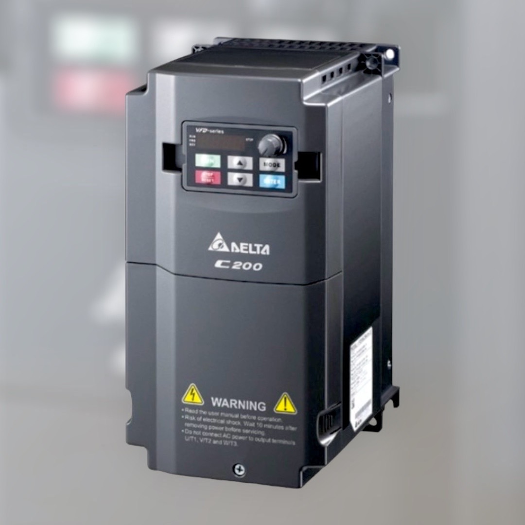 Delta Inverter C200 VFD037CB23A-21 5HP /3.7kW / 3-Phase , 220V