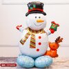 ลูกโป่งฟอยล์ snowman ฐานฟ้า