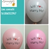 ลูกโป่งขอแต่งงาน will you marry me - 50ใบต่อแพ็ค