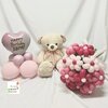 Teddy bear & flower balloons