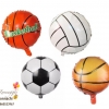 ลูกโป่งฟอยล์18 นิ้ว ฟุตบอล บาสเกตบอล วอลเลย์บอล