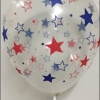 ลูกโป่งลายดาว2สี: 50ใบต่อแพ็ค
