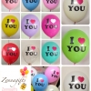 ลูกโป่ง I love you 12 นิ้ว - 50ใบต่อแพ็ค