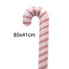 ลูกโป่งฟอยล์ slim candy cane -L ชมพู
