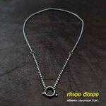 สร้อยสแตนเลสแท้ สร้อยพระ สร้อยคอพระ สแตนเลสแท้ หนา 3 มิล งาน Handmade ตัดมือ รหัส S12 ห่วงกลม เปลี่ยนพระง่าย ไม่ลอกไม่ดำ นำเสนอโดยร้านชินตา