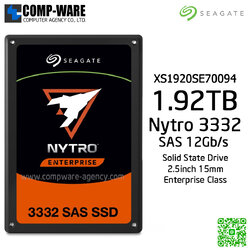 Seagate Nytro 3332 1.92TB 2.5Inch 15mm Enterprise SSD SAS 12Gb/s ,SED BASE 3D eTLC ,XS1920SE70094 (5 Years warranty)