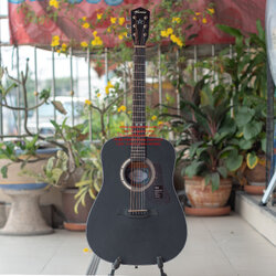 กีต้าร์โปร่งเว้าทรงเดรทน็อต Mantic รุ่น GT-1D-BK สีดำ ขัดด้าน สวยมาก ของใหม่