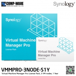 Synology Virtual Machine Manager Pro License Pack (3 VM nodes, 1 year) VMMPRO-3NODE-S1Y