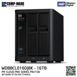 WD 16TB My Cloud Pro Series PR2100 2-Bay Network Attached Storage - WDBBCL0160JBK-SESN รับประกัน 3 ปี // Pre-order สั่งซื้อขั้นต่ำ 2 ชิ้นขึ้นไป