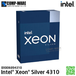 Intel Xeon Silver 4310 Processor 2.10GHz 12C/24T 18MB ,Gen3 LGA4189 (excluded heatsink and fan) BX806894310