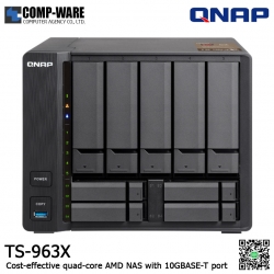 QNAP NAS (9-Bay) TS-963X (8GB RAM up to 16GB) AMD GX-420MC 2.0 GHz Quad-Core , No HDD