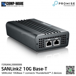 PROMISE SANLink2 Thunderbolt 2 to 10Gbps Base-T Ethernet Adapter - F29SANL20000006