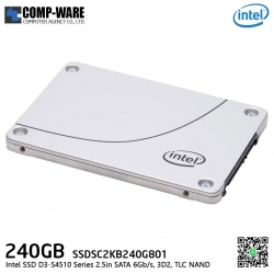 Intel SSD D3-S4510 Series (240GB, 2.5in SATA 6Gb/s, 3D2, TLC) Generic Single Pack - SSDSC2KB240G801