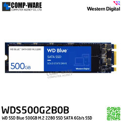 WD SSD Blue 500GB M.2 2280 SSD SATA 6Gb/s Solid State Drive - WDS500G2B0B - 5Y Warranty