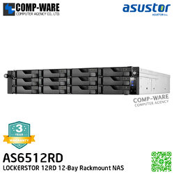 Asustor (2U 12-Bay) AS6512RD / Intel Atom C3538 Quad-Core / 8GB DDR4-2133 / Redundant Power Supply / 3Years Warranty / No HDD