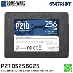 Patriot P210 SSD 256GB SATA 3 Internal Solid State Drive 2.5" / SATA 2.5" / 3Y Warranty - P210S256G25