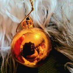 ลูกบอลคริสต์มาสสีส้ม