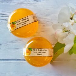 หอมละมุน สบู่ผลไม้ส้ม สบู่ส้ม C & E สบู่น้ำมันมะพร้าว สบู่ลดสิว สบู่สปา ขนาด 80 กรัม