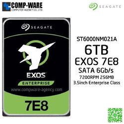 Seagate Exos 7E8 6TB 7200RPM 256MB SATA 6Gb/s 512E/4KN NO ENCRYPTION 3.5-Inch Enterprise Class Internal Drive ST6000NM021A