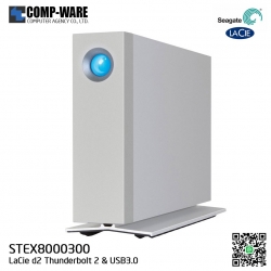 Seagate LaCie 8TB d2 Thunderbolt2 USB3.0 External Hard Drive [STEX8000300]