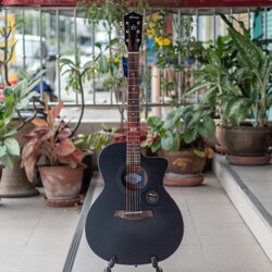 กีต้าร์โปร่งเว้า Mantic GT-10GC 41 นิ้ว สีดำ ทรง Grand Auditorium Cutaway ไม้ท็อปโซลิด ของใหม่