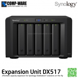 Synology Expansion Unit (5-Bay) DX517 / No HDD / 3 Year Warranty