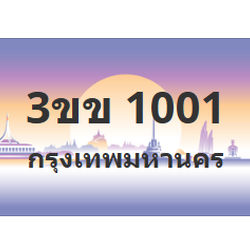 ทะเบียนสวย 1001 ขายทะเบียน 1001 3ขข 1001 (ผลรวม 9)