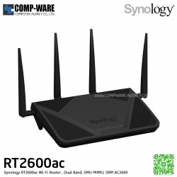 Synology RT2600ac Wi-Fi Router , Dual Band, SMU-MIMO, SRM (AC2600) - 2Y Warranty