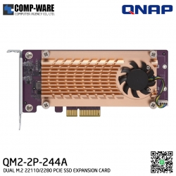 QNAP QM2-2P-244A QM2 Expansion Card (Add M.2 SSD Slots) PCI-Express