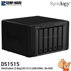 Synology DiskStation (5-Bay) DS1515 (2GB RAM) , No HDD // ไม่มีประกัน , สินค้าใหม่ค้างสต๊อค