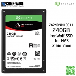 Seagate IronWolf SSD 240GB, 2.5" SATA, Read 560 Mb/s Write 345 Mb/s, 5 Year Warranty - ZA240NM10011