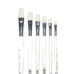 พู่กันชนิดหัวแบน ขนขาว SEIKAI